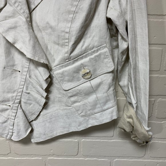 NWT Cabi Waxed Linen Jacket, Size Medium - Picture 5 of 12